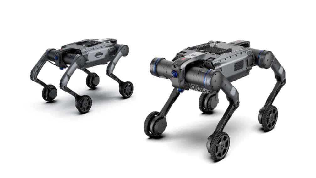 轮式复合式仿生四足机器人